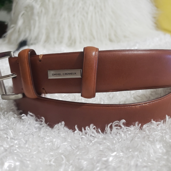 leather woven belt
